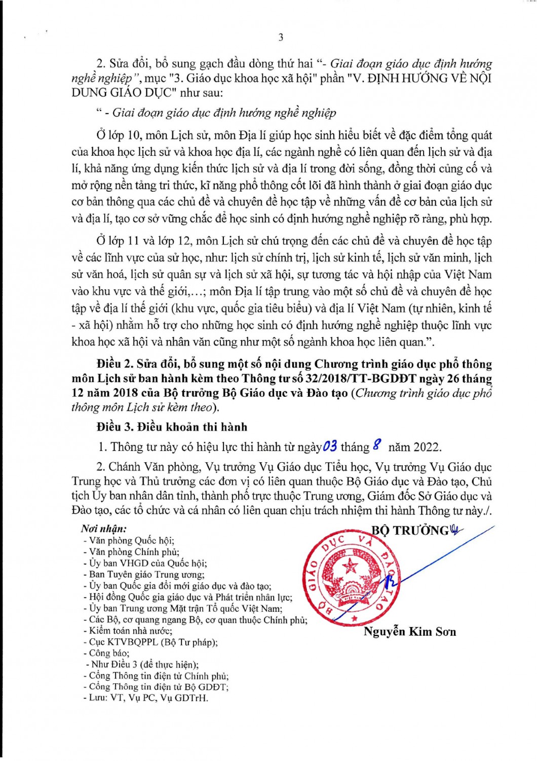 TT sửa đổi, bổ sung một số nội dung trong CT GDPT ban hành kèm theo Thông tư số 32 2018 TT BGDĐT ngày 26 tháng 12 năm 2018 của Bộ trưởng Bộ GDĐT page 0003