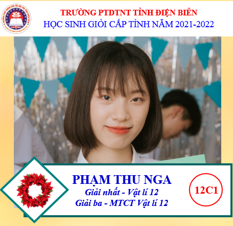 NHỮNG HỌC SINH ĐẠT GIẢI HỌC SINH GIỎI CẤP TỈNH NĂM HỌC 2021 - 2022