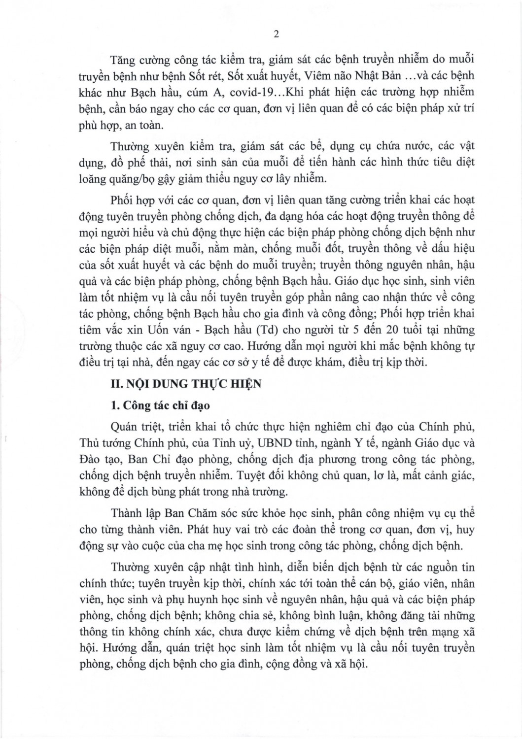 302 kế hoạch phòng chống dịch bệnh đảm bảo an toàn trường học chào đón năm mới page 0002