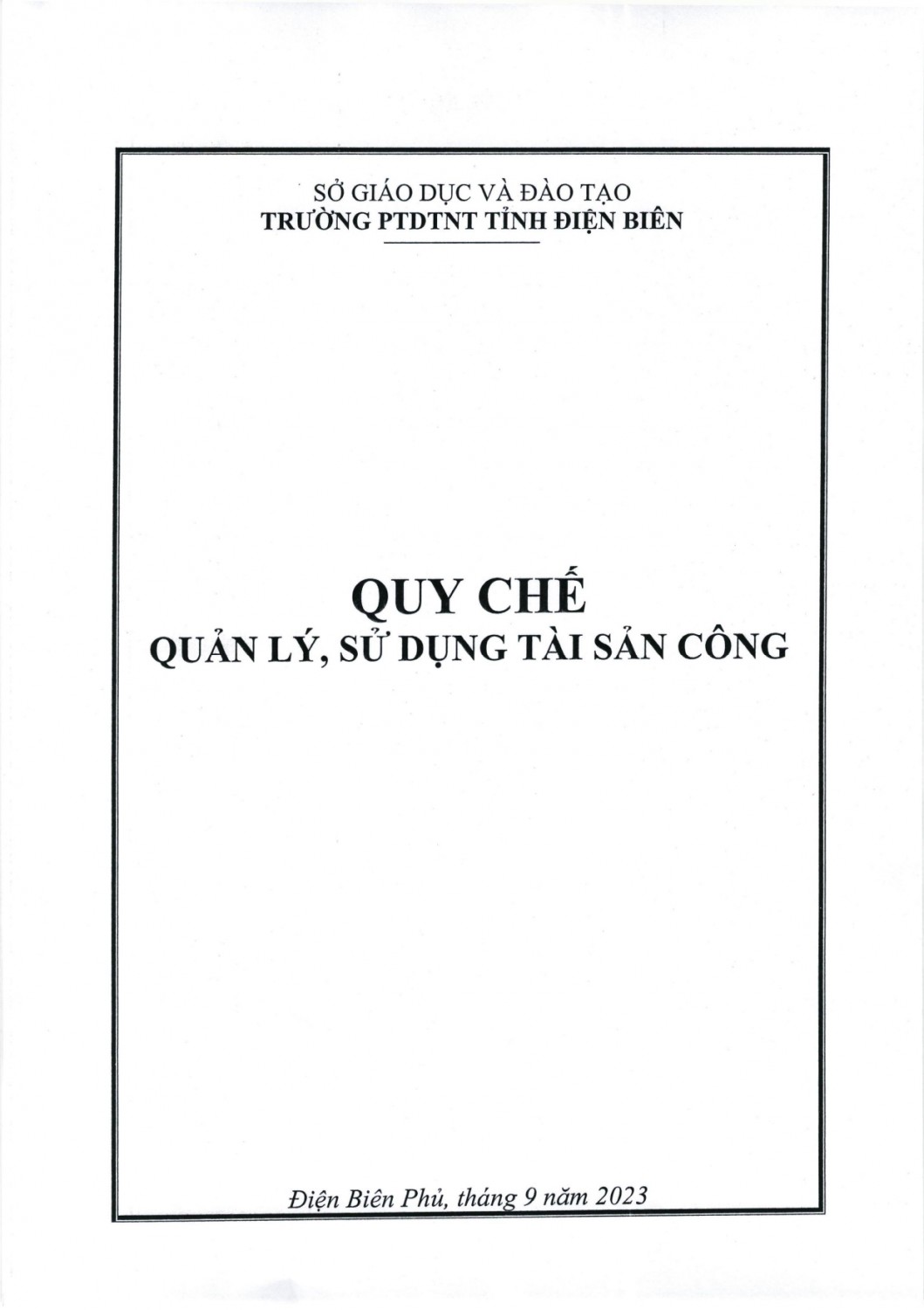 184 quyết định ban hành quy chế sử dụng tài sản công từ tháng 9 2023 page 0001