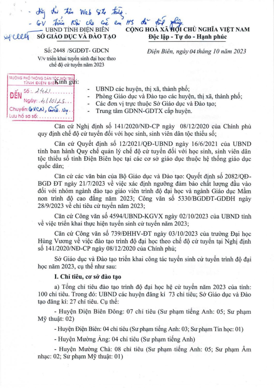 2448 gdcn triển khai tuyenr sinh đại học compressed page 0001