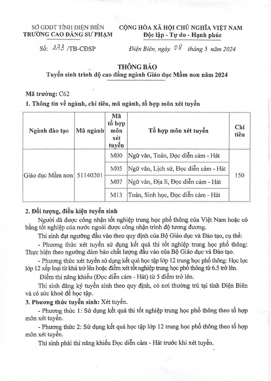 274 cđsp hỗ trợ công tác tư vấn tuyển sinh page 0005