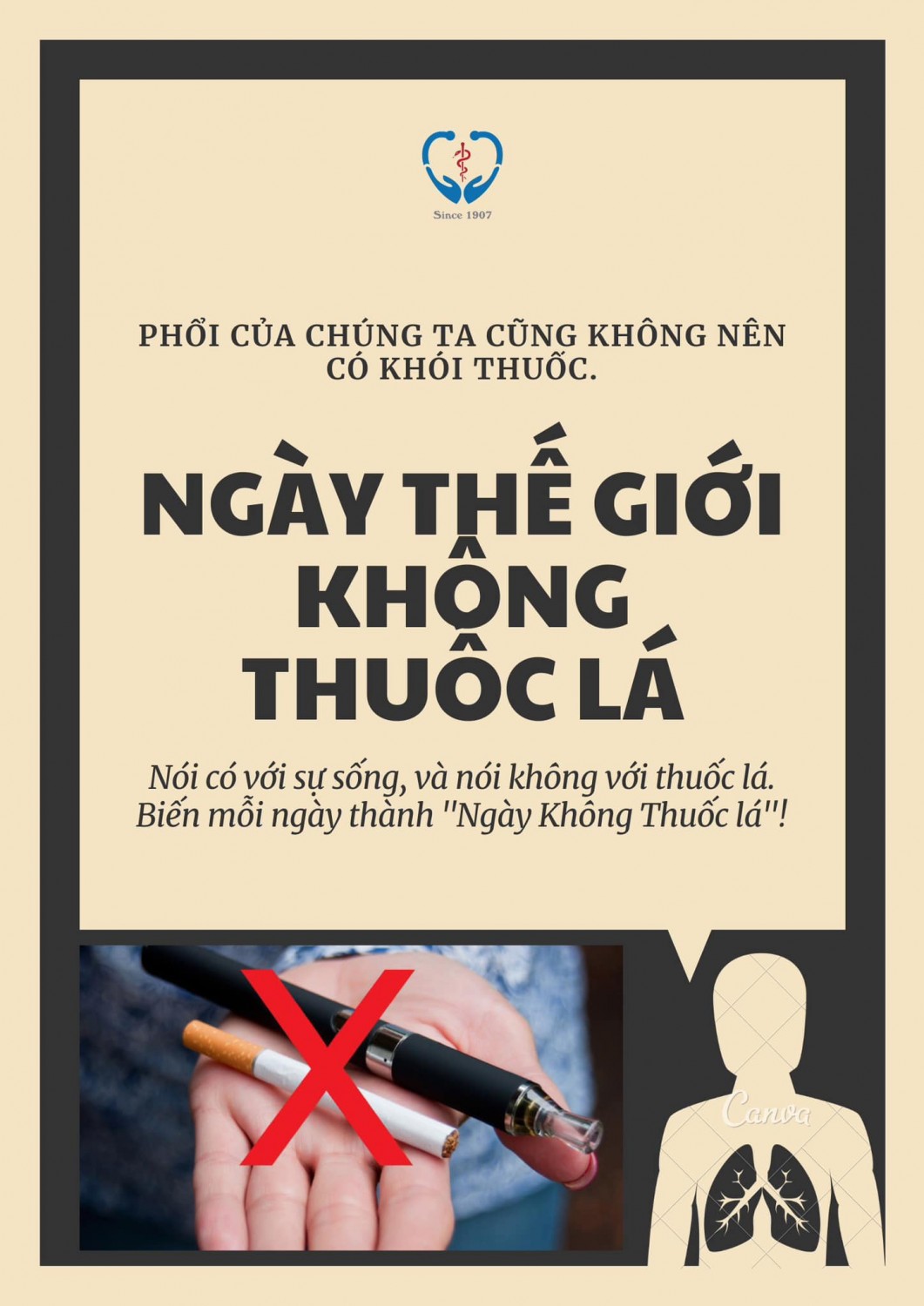 Trường PTDTNT tỉnh Điện Biên tham gia hưởng ứng Ngày Thế giới không thuốc lá 31/5