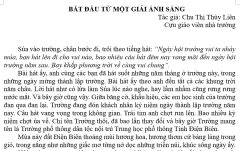 BẮT ĐẦU TỪ MỘT GIẢI ÁNH SÁNG