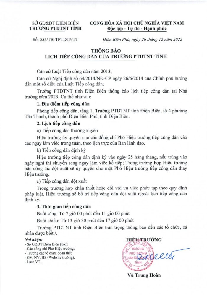 555  Thông báo lịch tiếp công dân page 0001