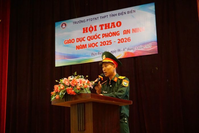 Trường PTDTNT THPT tỉnh Điện Biên tổ chức thành công Hội thao Giáo dục quốc phòng và an ninh năm học 2025-2026