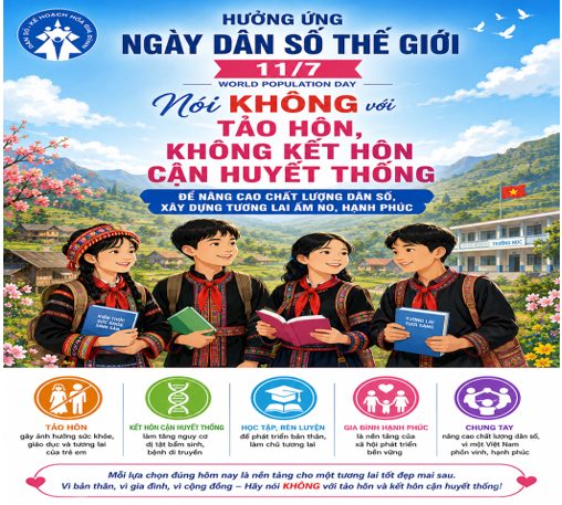 HƯỞNG ỨNG NGÀY DÂN SỐ THẾ GIỚI 11/7