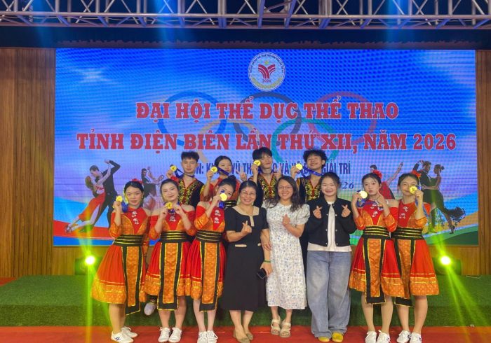 Sở GDĐT tỉnh Điện Biên khẳng định sức mạnh phong trào - Trường PTDTNT THPT tỉnh Điện Biên xuất sắc đoạt giải Nhất nội dung Dân vũ môn thi Khiêu vũ thể thao và Vũ điệu giải trí