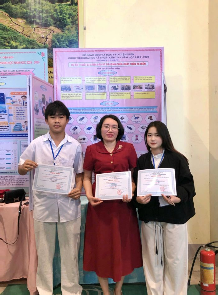 Học sinh Trường PTDTNT THPT tỉnh Điện Biên  xuất sắc đạt giải Nhì trong Cuộc thi KHKT cấp tỉnh năm học 2025-2026