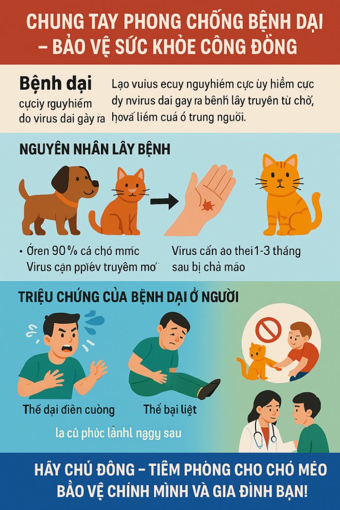 Chung tay phòng chống bệnh dại - Bảo vệ sức khoẻ cộng đồng