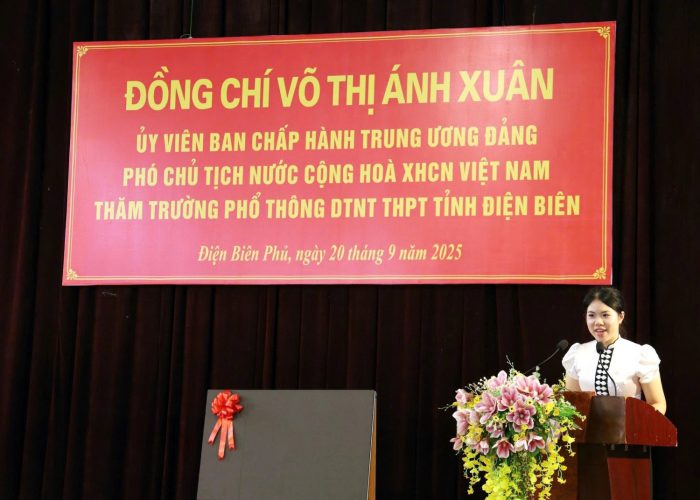 Phát biểu cảm ơn của học sinh khi được nhận học bổng của Phó Chủ tịch nước Võ Thị Ánh Xuân trao tặng