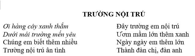 TRƯỜNG NỘI TRÚ