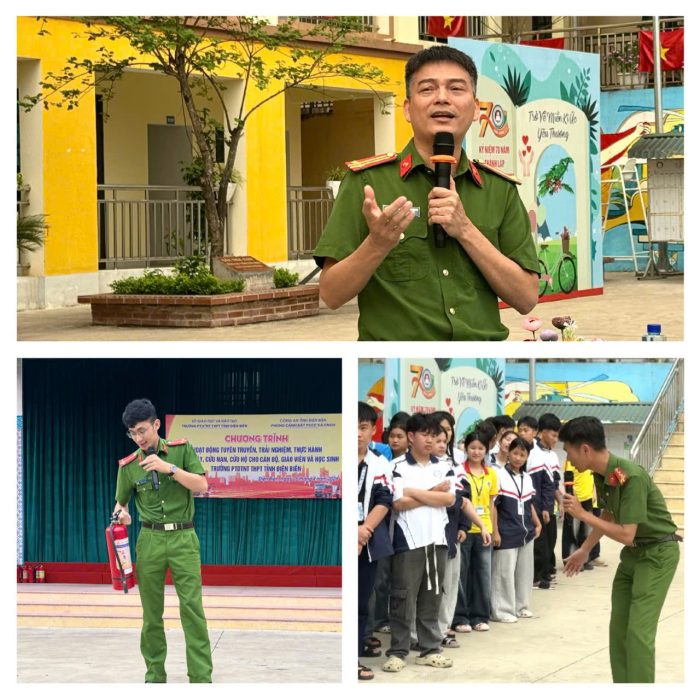 Trường PTDTNT THPT tỉnh Điện Biên tăng cường tuyên truyền, trải nghiệm kỹ năng PCCC&CNCH cho học sinh