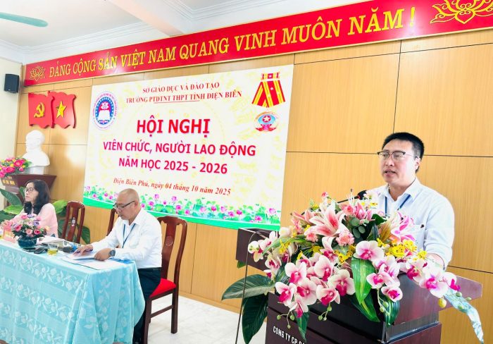 Trường PTDTNT THPT tỉnh Điện Biên tổ chức thành công  Hội nghị viên chức, người lao động năm học 2025-2026
