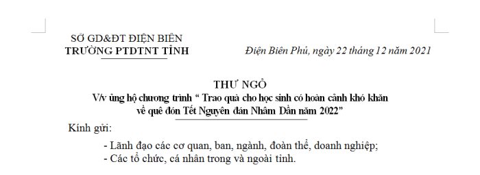 THƯ NGỎ