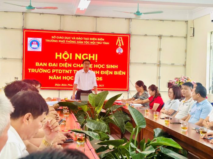 Trường PTDTNT THPT tỉnh Điện Biên tổ chức họp phụ huynh đầu năm học 2025-2026