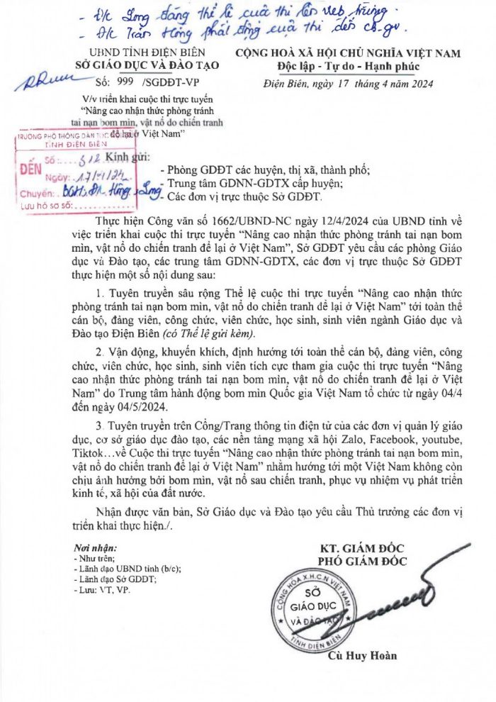 999  VP  TRIỂN KHAI CUỘC THI TRỰC TUYẾN  page 0001