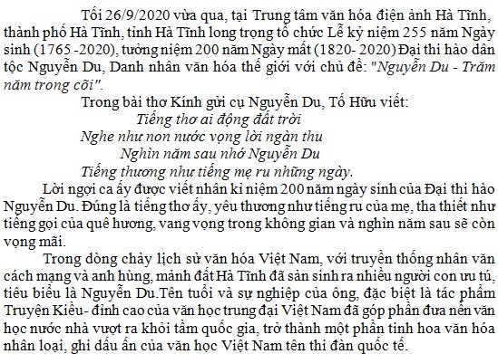 "Nguyễn Du - Trăm năm trong cõi"