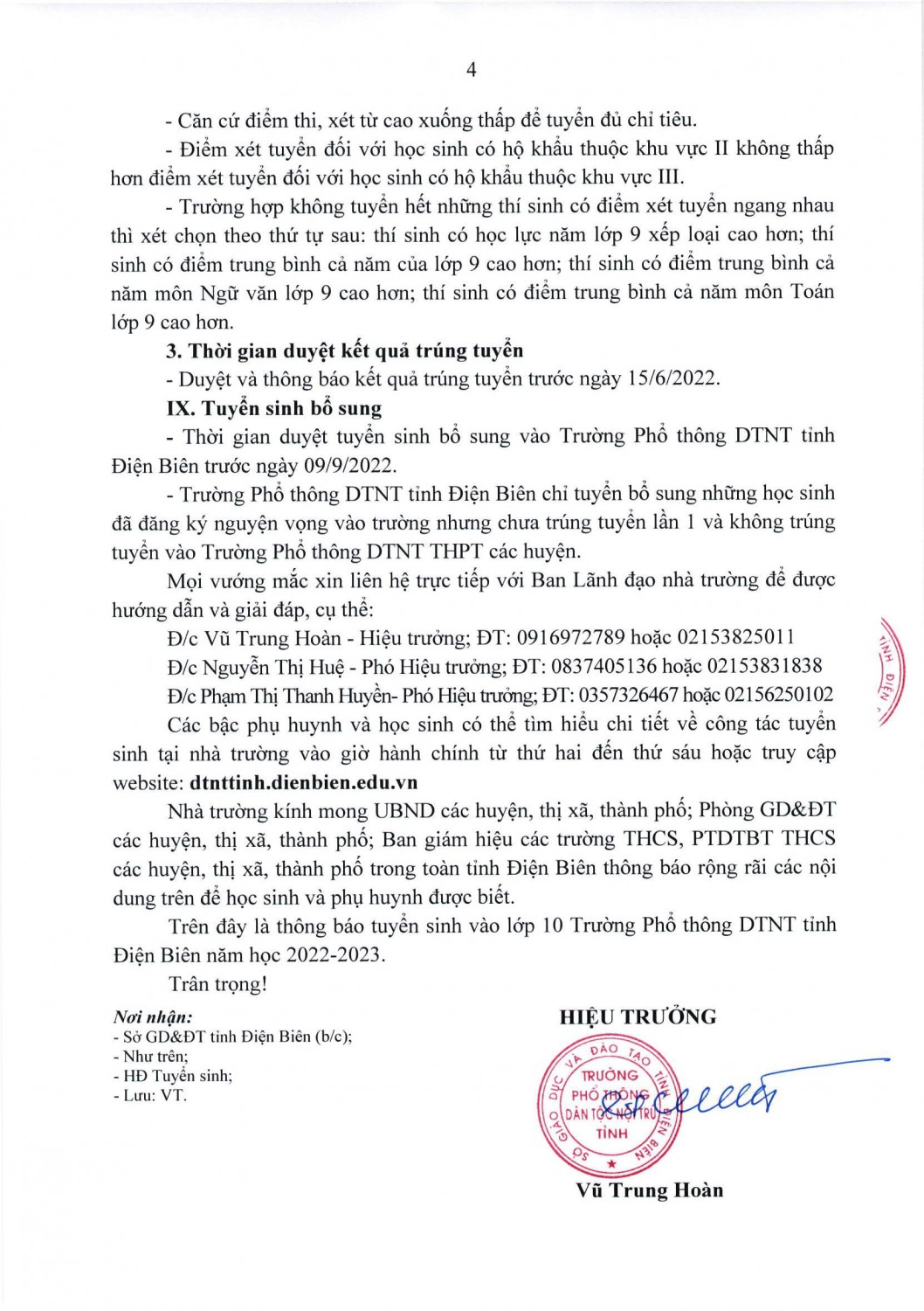 THÔNG BÁO TUYỂN SINH VÀO LỚP 10 THPT NĂM HỌC 2022 2023 4