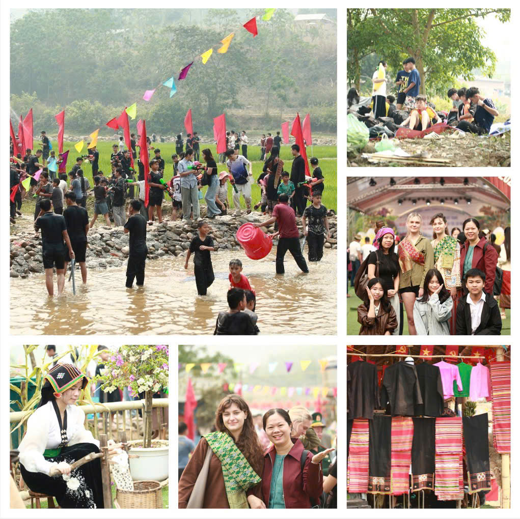 '''A collage of people in a river
Description automatically generated'''