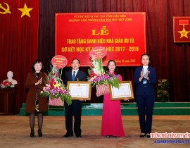 Lễ trao tặng Nhà giáo Ưu tú